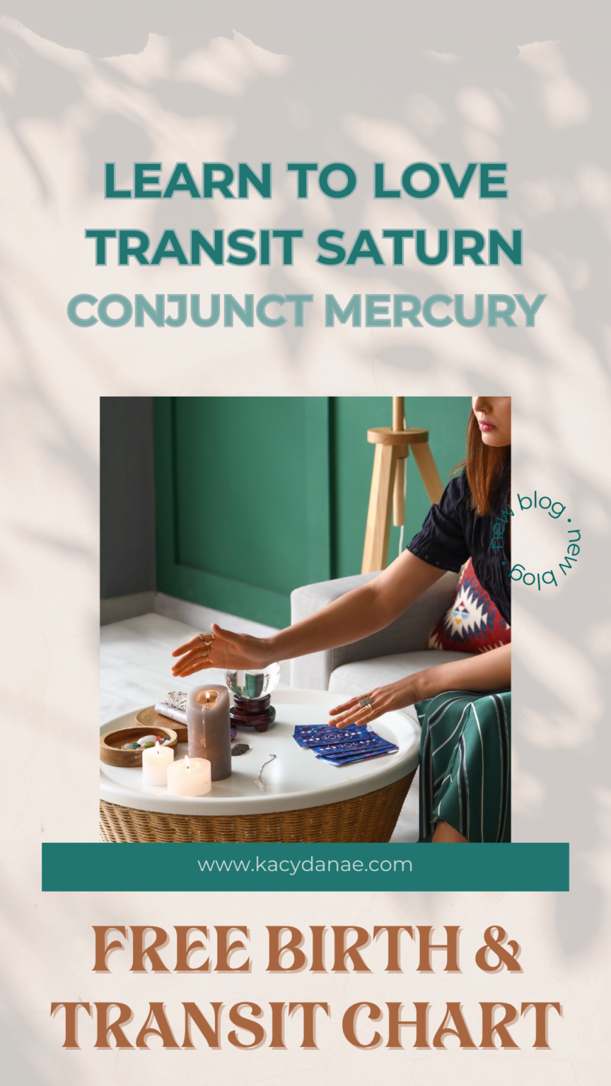 Transit saturn conjunct mercury
